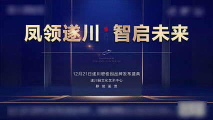 【源文件下載】 海報(bào) 廣告展板 品牌發(fā)布會(huì) 藍(lán)金 大氣